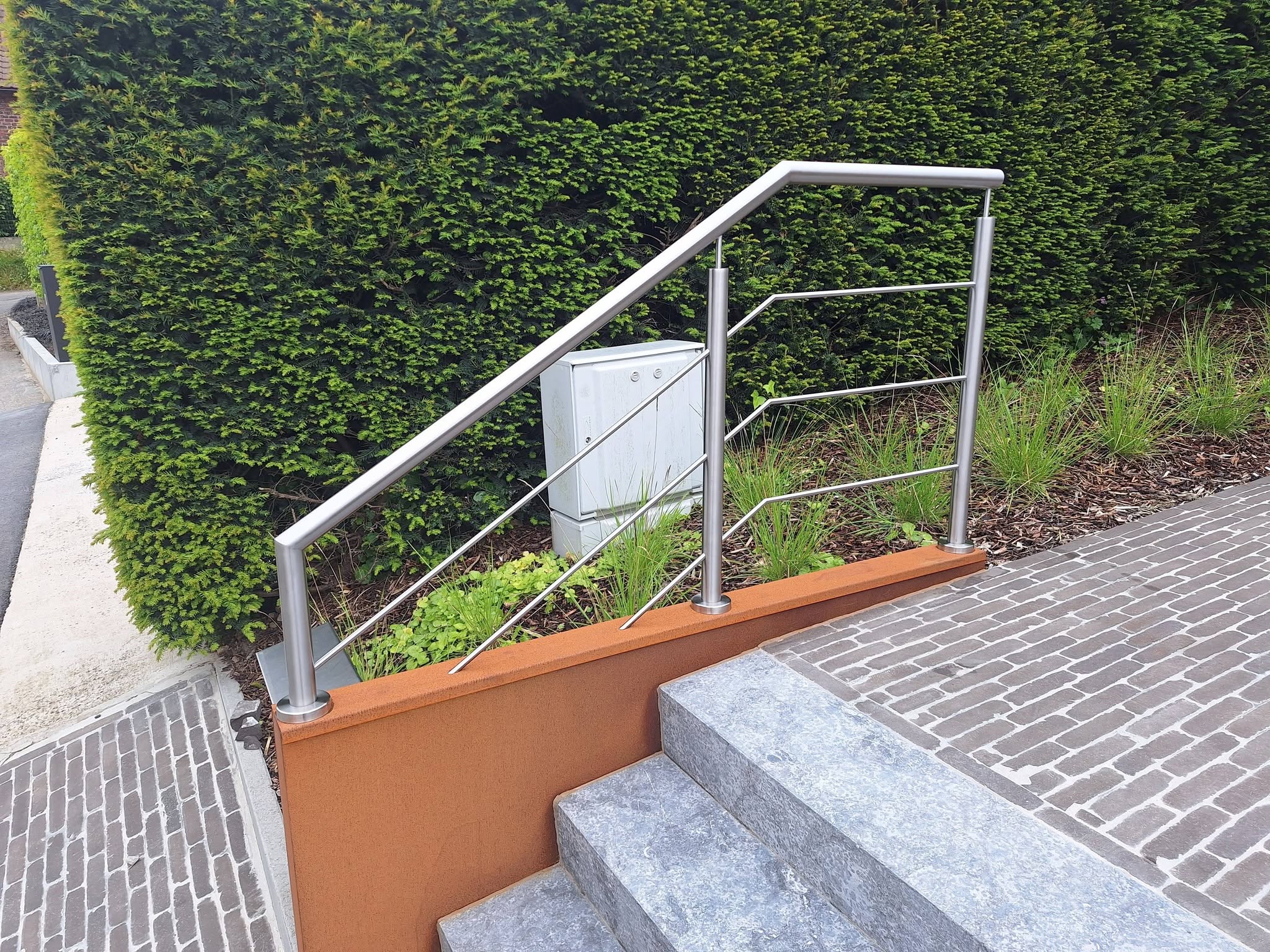 Inox trapleuning in Zottegem